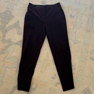 Ann Taylor Dark Burgundy Ankle Pants